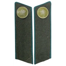Петлицы полевые, ВОЕННО-МЕДИЦИНСКОЙ, ВОЕННО-ВЕТЕРИНАРНОЙ и ВОЕННО-ЮРИДИЧЕСКОЙ службы, на воротник шинели офицерского, сержантского и рядового состава, обр. 1943 г.